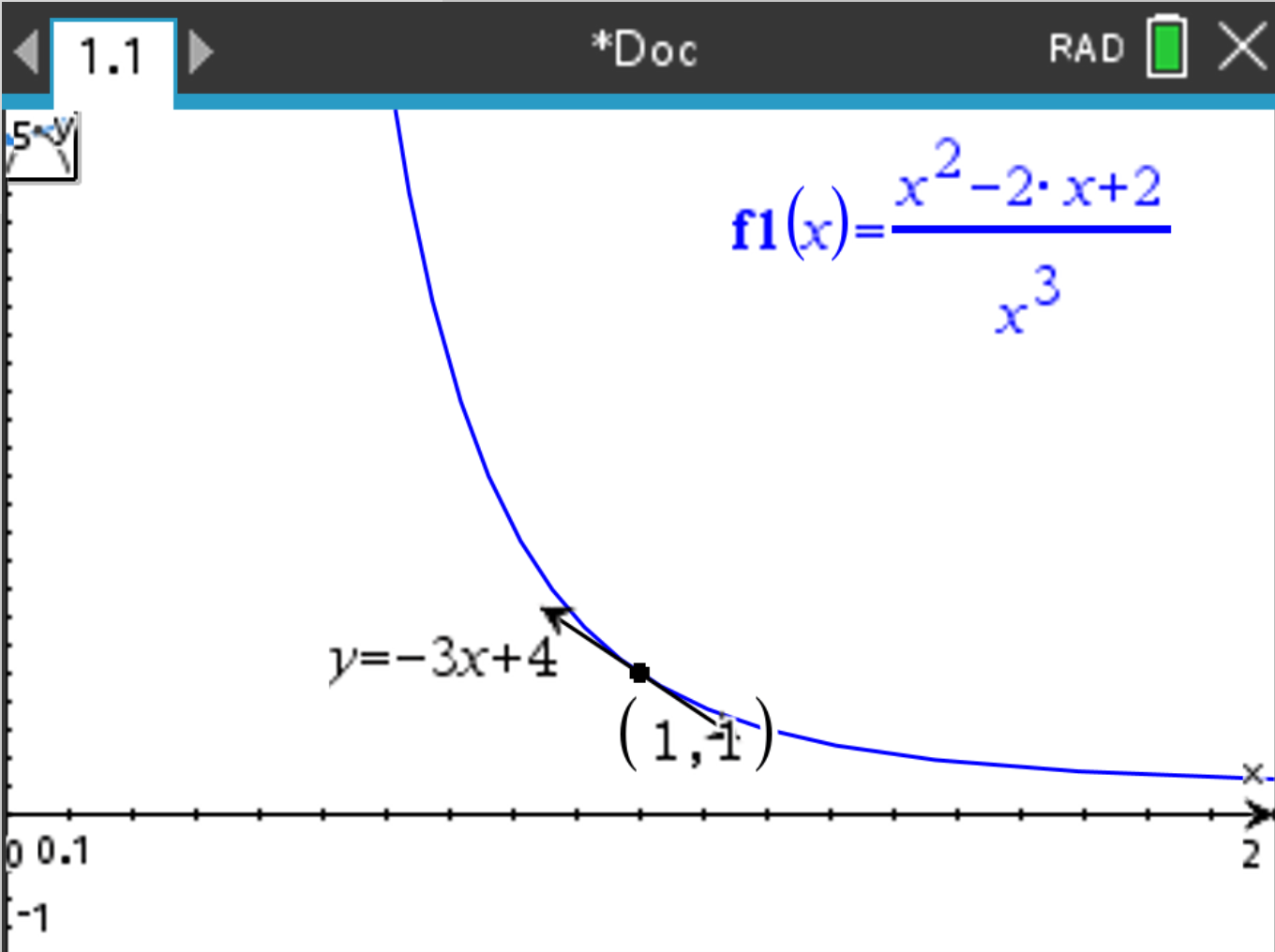 Tangent Equation Screenshot